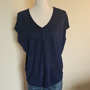 White House Black Market Deep Blue Tee